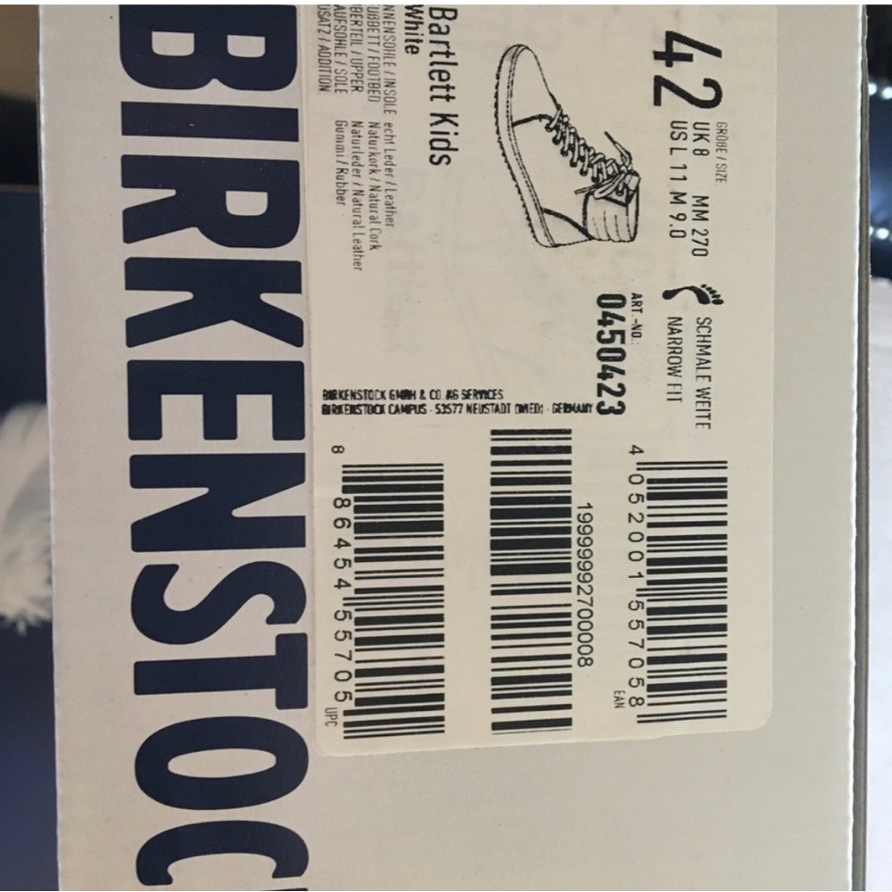 Birkenstock Bartlett White High Top Sneakers - Picture 5 of 6